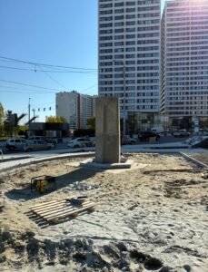 Мэр Новосибирска проинспектировал ход работ по созданию памятника Г.П. Лыщинскому