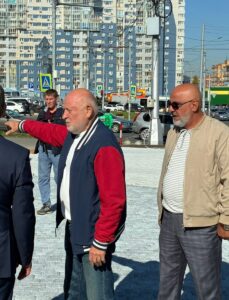 Мэр Новосибирска проинспектировал ход работ по созданию памятника Г.П. Лыщинскому