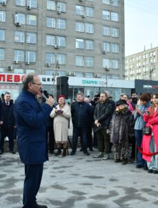 Открытие памятного комплекса Г.П. Лыщинскому